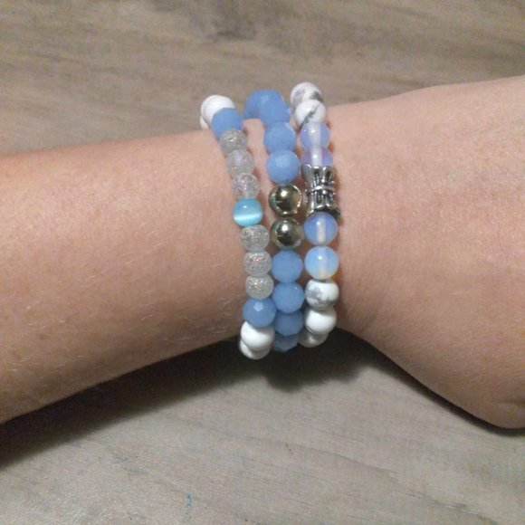 Set of 3 Gemstone Bracelets - Picture 7 of 7